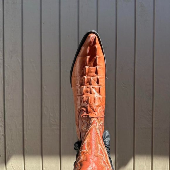#53 Imitation Crocodile Tail Western Boot